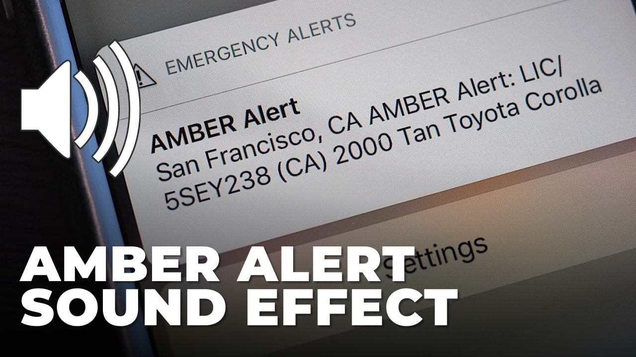 Amber Alert Sound Effect